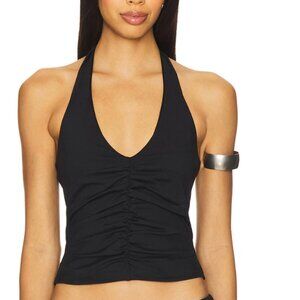 Brand New NWT Revolve Center Gathered Tie Halter Top